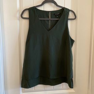 Army green banana republic tank top blouse
